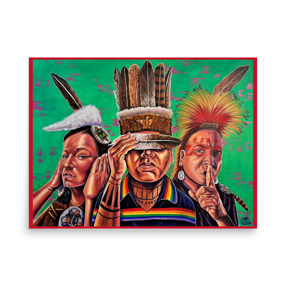 "Three Fires" fine art print by Alan Compo